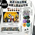 thumbnail image 4 of The Nightmare Before Christmas Party Decorations Kits - 29Pcs The Nightmare Before Christmas Banners Backdrop Tablecloth &  Balloons Cake Toppers etc. Christmas Party Supplies, 4 of 7