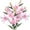 Pink, variant on Lilies Artificial Flowers Bouquet 30” Long Stems, 3pcs Bundle (Pink)