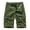 Army Green, variant on Big and Tall Cargo Shorts Work Shorts for Men Pockets Button Zipper Shorts Solid Color Trendy Loose Fit Climb Mountains Workwear Pants Dark Gray M