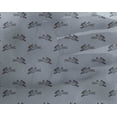 thumbnail image 4 of oneOone Georgette Viscose Light Grayish Blue Fabric Rabbit Animal Craft Projects Decor Fabric Printed By The Yard 42 Inch Wide, 4 of 4