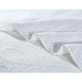 thumbnail image 4 of Legacy Decor Bedspread Coverlet 3 Pcs Set Oversized 118 x 106 King Size White Color, All Ages., 4 of 5