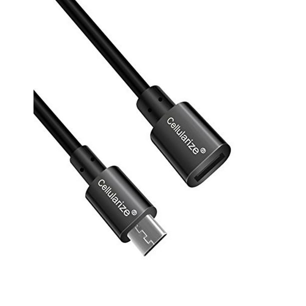 [2 Pack] Micro USB Extension Cable, Cellularize (2M/6.6FT) Male to
