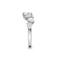 thumbnail image 3 of HeartsAndYou 3ct Random Set Pear Cut Moissanite Solitaire Engagement Ring for Women 18k White Gold over Silver, 3 of 6
