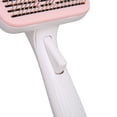 thumbnail image 4 of NFTIGB Premium Pet Self Cleaning Slicker Brush for Cats and Dogs, Removes Loose Undercoat Mats Tangles, Ergonomic Grooming Tool with Massage Particles, Pink (8.27 inches / 21 cm), 4 of 9