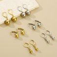 thumbnail image 3 of PYNZY Ball Drop Dangle Lever-Back Earrings 14K Gold Plated Fashion Jewelry for Women and 10MM, 3 of 5