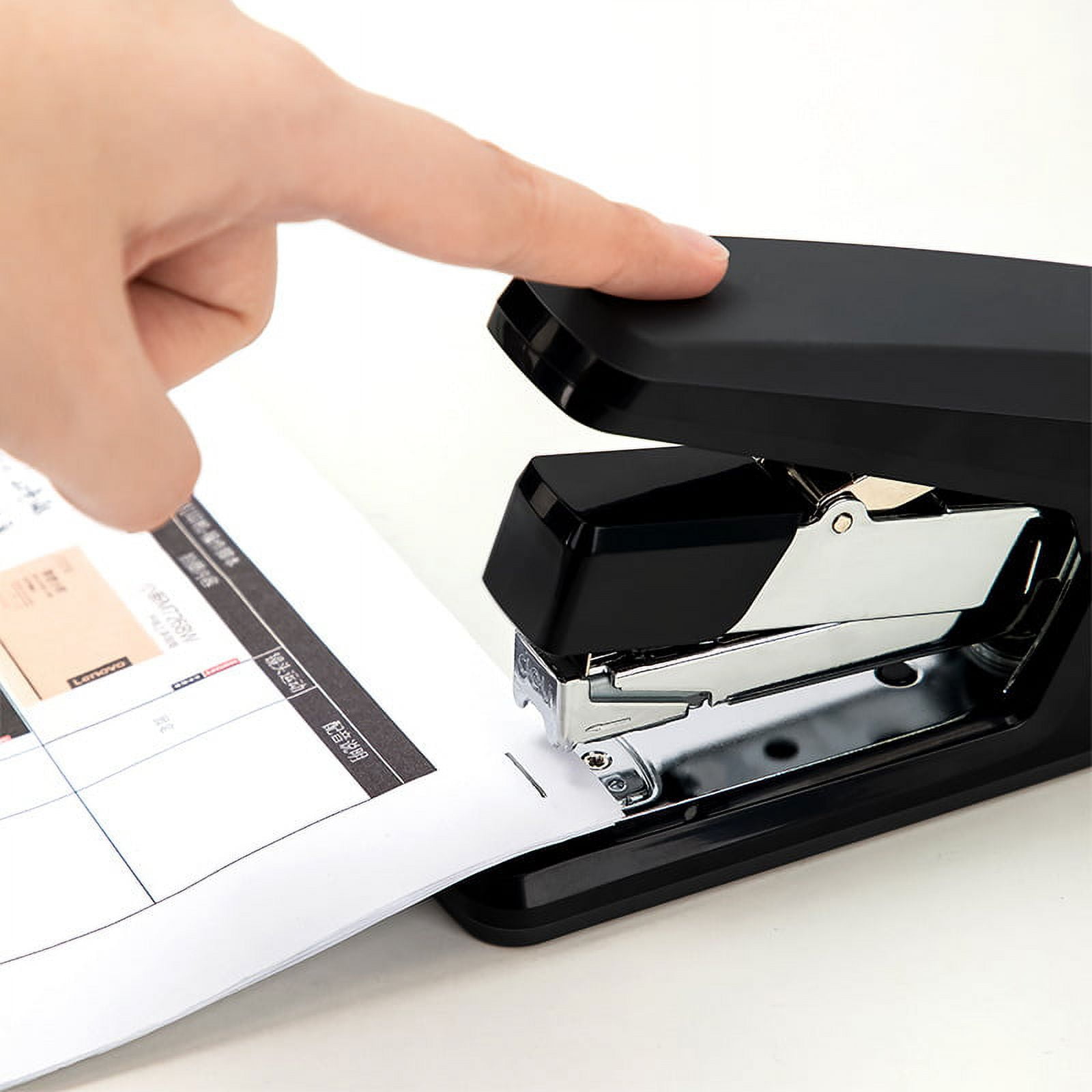 Effortless Desktop Stapler, 40-50 Sheet Capacity, One Finger Touch Stapling, Easy to Load Ergonomic Heavy Duty Stapler