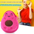 thumbnail image 1 of Bolsa Mini monedero colgante con forma de aguacate para mujer a la moda, cartera pequeña (rosa roja), 1 of 5
