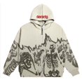 thumbnail image 3 of Suéter de esqueleto de cuello redondo estilo milenio Y2K estilo pareja 2022 otoño e invierno nueva chaqueta de cabeza de calavera de manga larga, 3 of 5