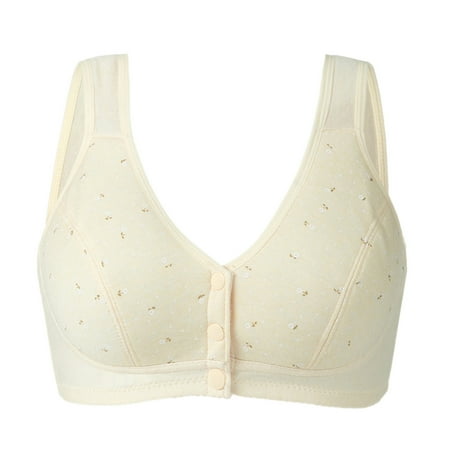 

Bazyrey Womens Bras Plus Size Push-Up Wirefree Bra Sports Front Closure Extra-Elastic Breathable Lace Trim Bra Comforty Full Figure Bras Complexion 3XL (Buy 2 Get 3 )