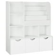 Homfa Kid's Bookshelf with 3 Movable Drawers, 5Cube Bookcase with 4