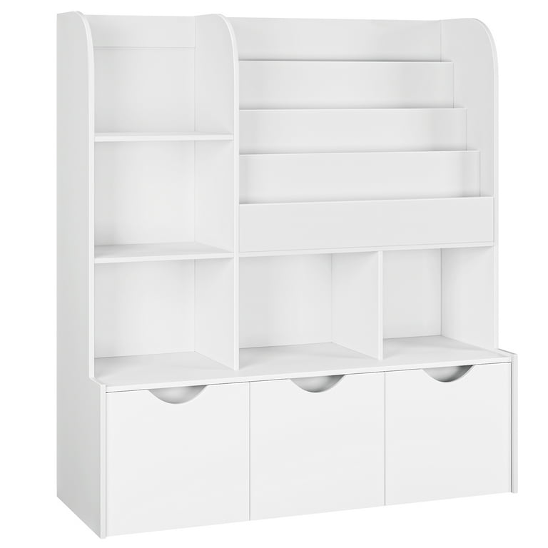 Kids Bookshelf, Free-Standing 4-Tier Book Shelf Organizer for Toys and  Books, Toy Storage Bookshelf in Bedroom, Living Room and Nursery, White –  Built to Order, Made in USA, Custom Furniture – Free