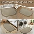 thumbnail image 5 of SIXHOME Non-Slip Kitchen Rug, Washable 20"x32" Kitchen Floor Mat, Half Circle Design for Sink, Laundry, Beige, 5 of 7