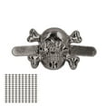 thumbnail image 3 of Skull Rivets, Surfaces Plating Treatment 150Pcs  Fashionable Skull Prong Stud Wide Applications  For Handbags Gold,Silver,Silver Black, 3 of 8