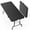 Black, variant on Favory 6 ft. Fold-in-Half Banquet Table w/Handle-White