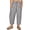5872-Black Plaid, variant on Plus Size Pants Summer Womens Wide Leg Knit Palazzo Pants Lounge Ladies Casual Drawstring Harem Fall Solid Pants with Pocket (XL-5XL)