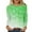 Green, variant on ibuvkizy Long Sleeve Shirts for Women,Womens Tops,Ladies' Shiny Printed Casual Pullover Classic Long Sleeved Round Neck Top Gray,M