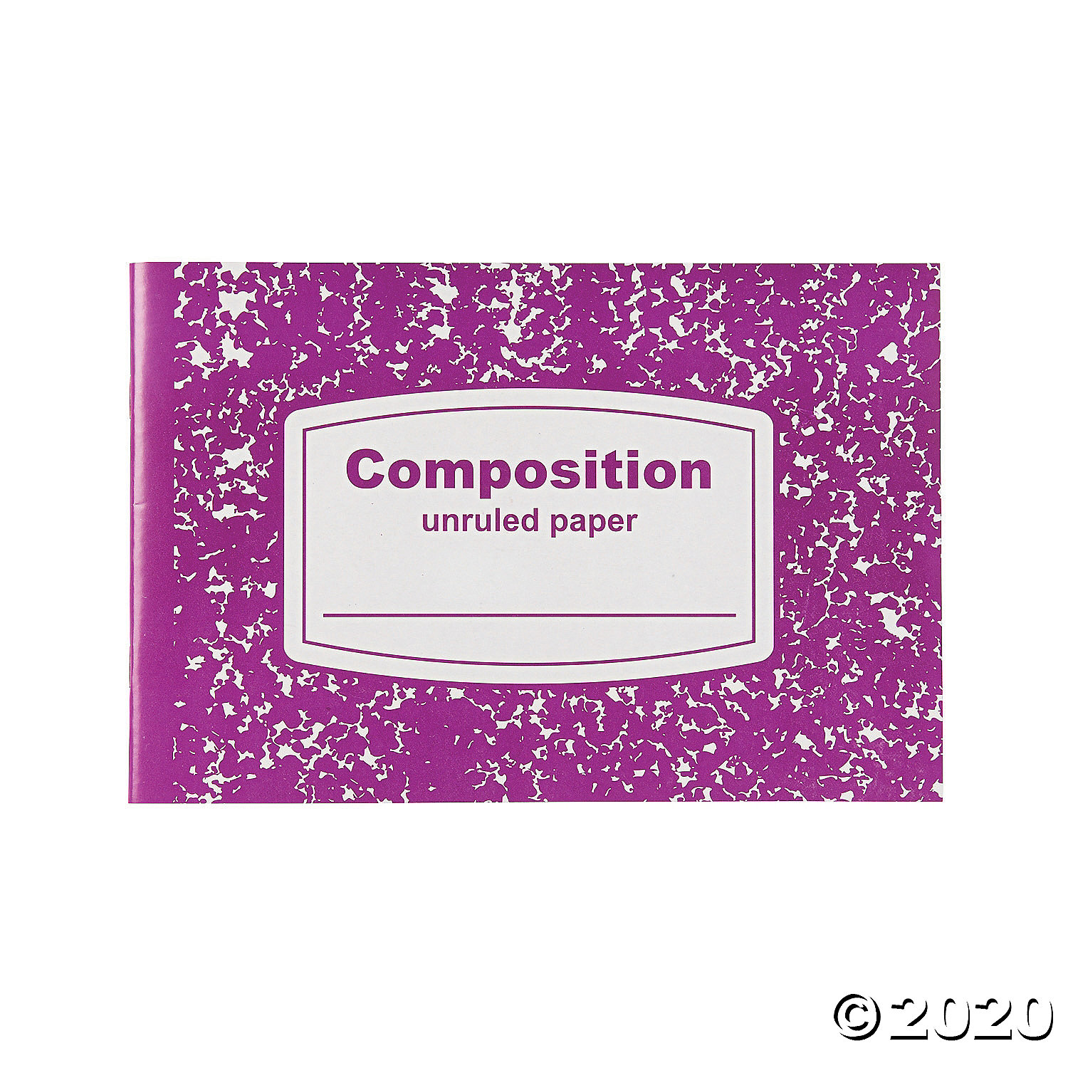 Unruled HalfSized Composition Books