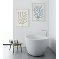 thumbnail image 6 of Kate and Laurel Sylvie Abstract Coral Coastal Beige Framed Canvas Wall Art by The Creative Bunch Studio, 18x24 White, Simple Modern Abstract Plant Wall Décor Art, 6 of 6