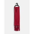 thumbnail image 4 of No Boundaries Women's Solid Scarf with Fringe, Red Candy, 4 of 4