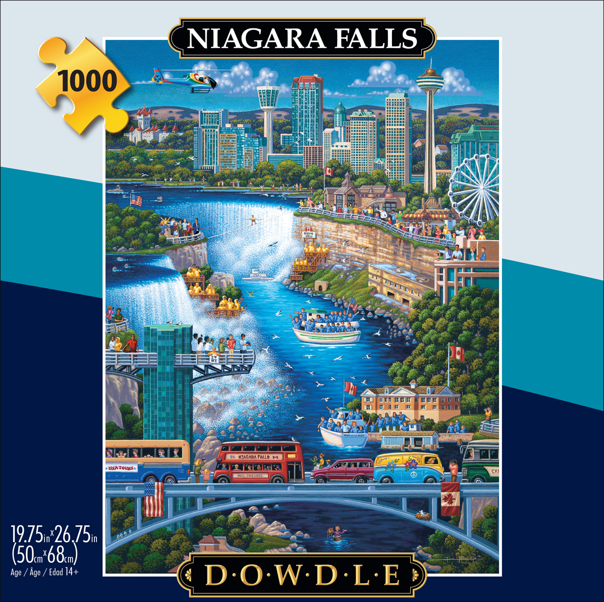Buffalo Games Eric Dowdle Niagara Falls 1000-Piece 26.75 x 19.75-inch Interlocking Jigsaw Puzzle for Adults Ages 14+