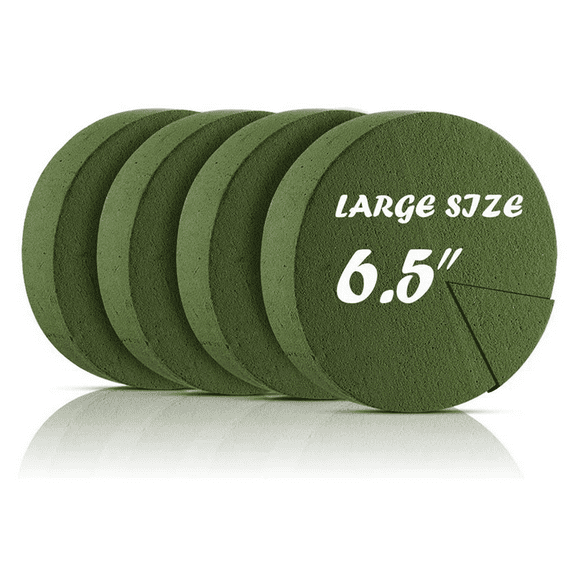 8Pcs Flower Foam Blocks,6.5Inch Round Dry Floral Foam for ,for Wedding Aisle Flowers,Party Decoration