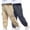 Pant-Blue, variant on Gamivast Boys' 2-Pack Cargo Pants Elastic Waist Drawstring Casual Trousers Loose Fit Joggers with Side Pockets Comfortable Everyday Playwear