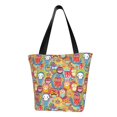 thumbnail image 1 of Fotbe Boho Cute Owls Bolsa de Playa con Estampado, Bolsa de Hombro, Bolsa de Mano Espaciosa, Bolsa de Viaje Ligera, Bolsa de Compras Versátil, 1 of 6