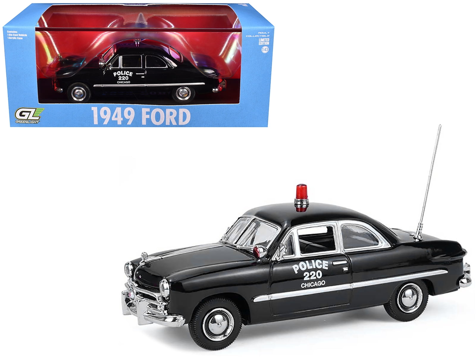 Greenlight 19075 1975 Dodge Coronet Black & White CHP California
