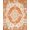Orange Multi, Pattern 13, variant on ODIKA 8'x10' Washable Area Rug Non-Shedding, Easy Care, Geometric Abstract Interlocking Vintage Distressed Mid Century for King Size Bedroom Under Bed, Master Suite