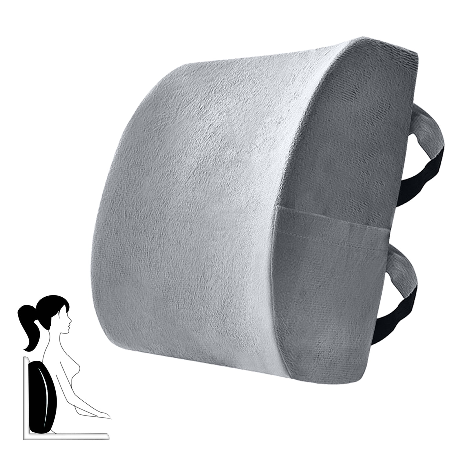 Back Support Cushion for Office Chair Large Perfect Cushion Memory Foam