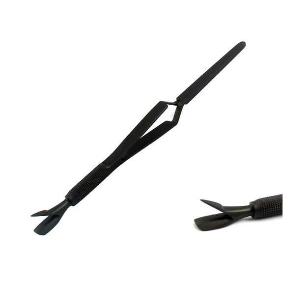 OdontoMed2011 C-curve Nail Pinching Tool Wand Acrylic Gel Tips Multi-function Young Color (Black)