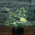 thumbnail image 3 of Biplane Aircraft 3D Led Lamp,Abstractive Optical Illusion Night Light,7 Color Change,Touch Switch USB Powered,Birthday Christmas Cool Gift for Child, 3 of 5