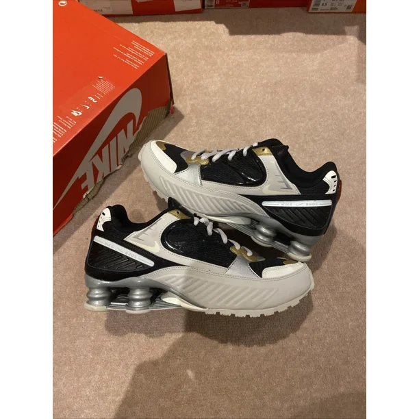 Nike Women's Shox Enigma Trainer - CT3452 001 - Vast Grey/Sail Shoes - UK 5.5