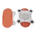 Orange Silent Twist Waist Trainer Device Massage Action for Slimming