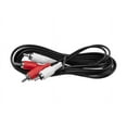 thumbnail image 3 of Monoprice Two-Channel Cable - 6 Feet - Black | 28AWG, with Red and White 2 RCA Plug/2 RCA Plug Male/Male, 3 of 4
