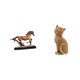 thumbnail image 1 of Set de figuras de caballos en miniatura. Escultura coleccionable de resina. Adorno de caballo. Estatua de animal. Figura de escritorio. Ideal para reg, 1 of 8