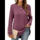 thumbnail image 1 of Suéteres de Moda para Mujer, Tops de Larga, Ropa de Otoño, Camisetas y Blusas de Moda. Rojo Púrpura XXL, 1 of 6