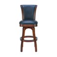 thumbnail image 2 of Raleigh 30" Swivel Barstool in Brown Bonded Leather, 2 of 7