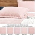 thumbnail image 5 of SUSIELADY Lightweight Microfiber Quilt Set, Soft Bedspread with Coin Pattern, All-Season Coverlet Bedding, 3 Pieces (1 Quilt, 2 Pillow Shams), Queen Size, Pink, 5 of 7