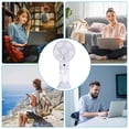 thumbnail image 5 of Virelaxpo Handheld Misting Fan Portable Spray Cooling Fan Rechargeable Personal Water Mist Fan for Outdoor Travel Office Commute, 5 of 7