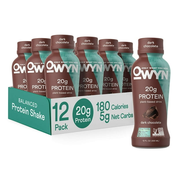 Only What Need - Based Shake - Dark Chocolate - Case of 12 12 fl oz. - Walmart.com