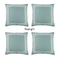 thumbnail image 2 of Decorative Throw Pillow Cover Set of 4 Greek Key 20" x 20" Gray & White Square for Couch, Bedding, 2 of 5