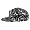 thumbnail image 3 of Adult Unisex Fashion Adjustable Baseball Cap, Peacock Feather Texture Hip Hop Flat Brimmed Hat for All Seasons, 3 of 9