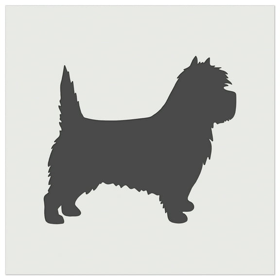 Cairn Terrier Dog Solid DIY Cookie Wall Craft Stencil - 5.5 Inch