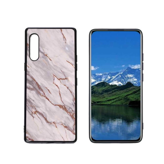 Compatible with LG Velvet 4G Phone Case, Marble-Custom34 Case Men Women, Flexible Silicone Shockproof Case for LG Velvet 4G