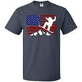 thumbnail image 3 of Inktastic Snowboarding US Flag T-Shirt, 3 of 5