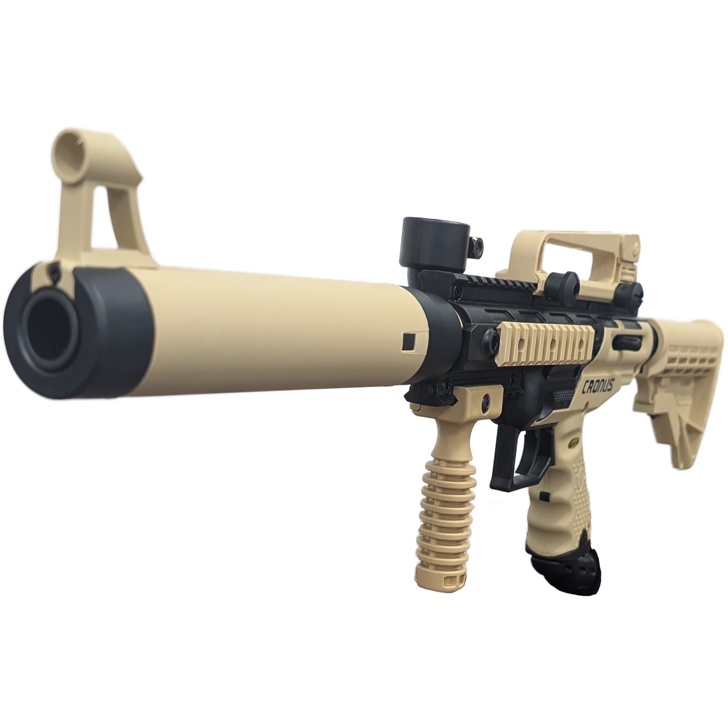 Tippmann Cronus Black and Tan Semi-Automatic Paintball Marker with Accessories