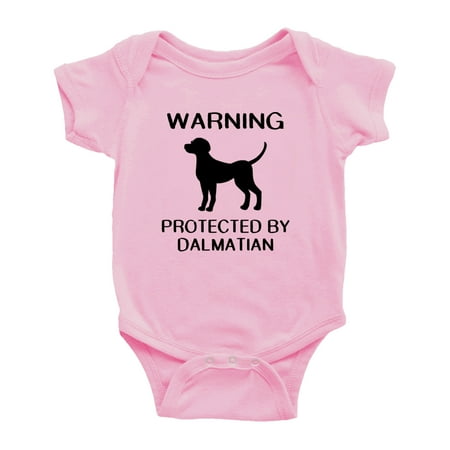 

Warning: Protected by A Dalmatian Dog Funny Baby Bodysuit Newborn Clothes (Pink 3-6 Months)
