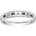 thumbnail image 5 of 14K White Gold 1/10 Carat Diamond And Blue Sapphire Complete Bandsize 7 - Jbsp, 5 of 5