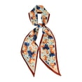 thumbnail image 3 of YUEHUA Square Silk Scarf Bandana Women Satin Hair Wrap Head Scarf Lightweight Travel Neck Scarves Floral Design, 3 of 5